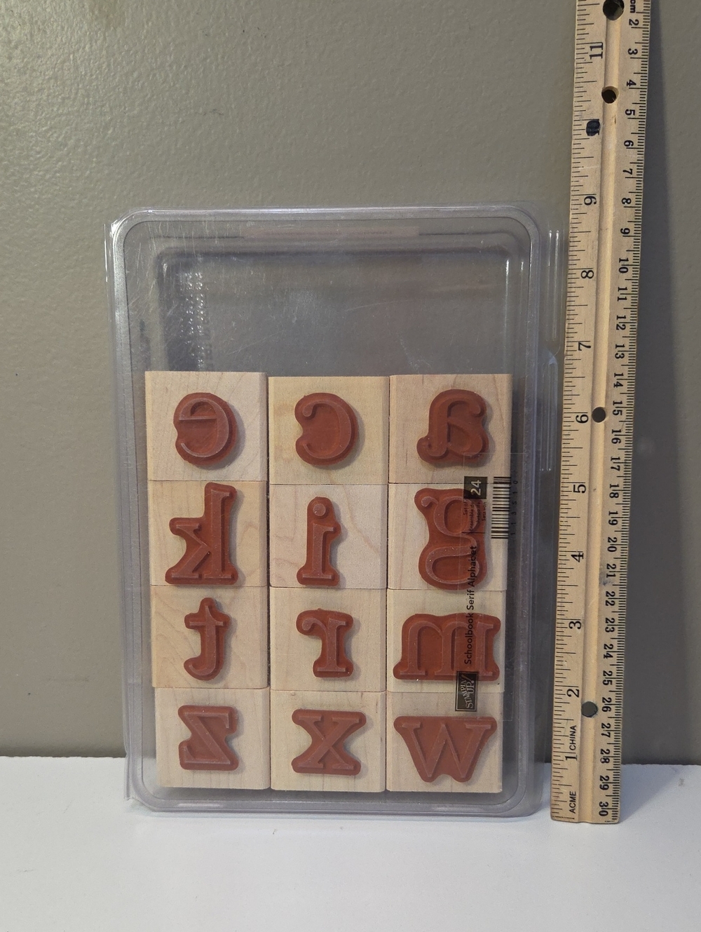 Schoolbook Serif Alphabet Stampin Up Stamp Set